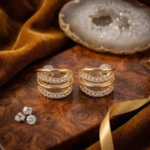 The Stella Triple Tier Earring